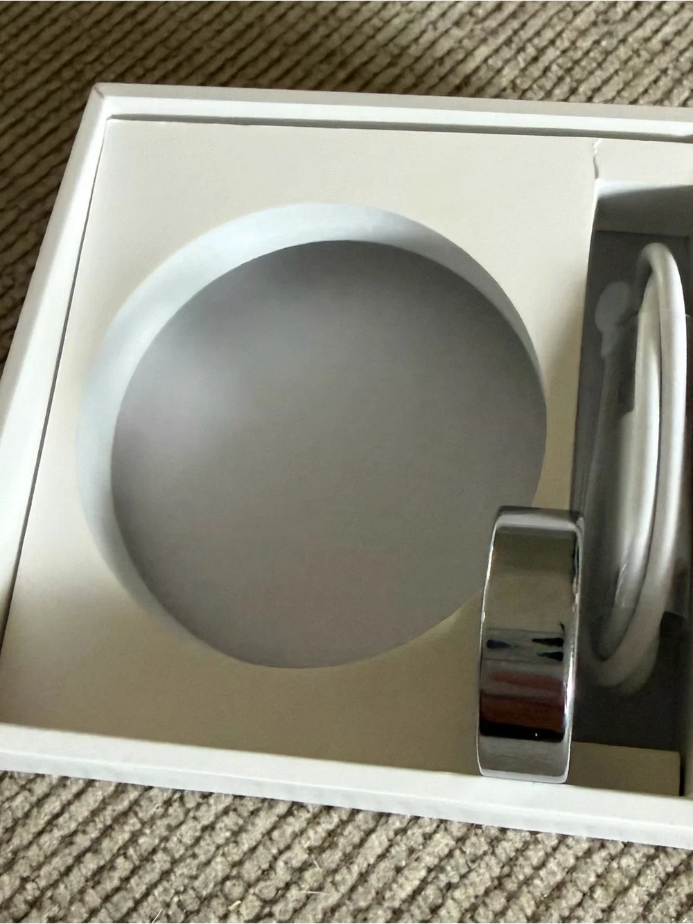 Smart Ring — Silver Stainless Steel Wearable